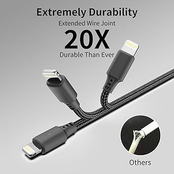 Amazon.com: USB C to Lightning Cable 6 inch 3Pack [Apple MFi