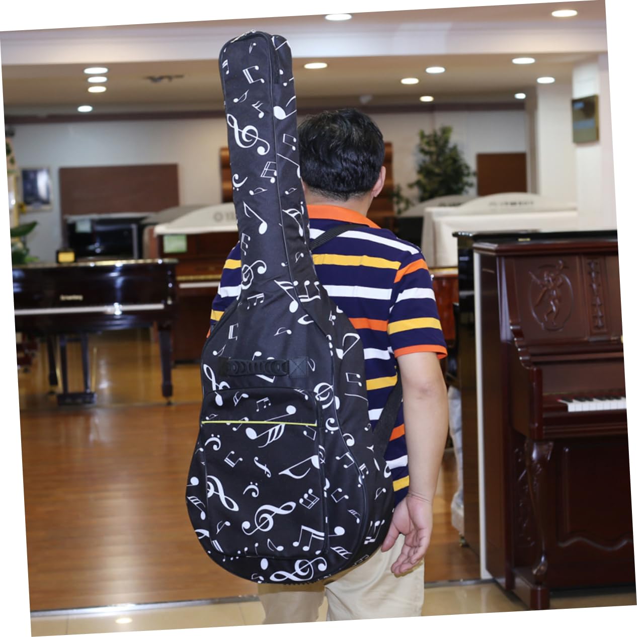 Abaodam Mochila De Guitarra De Oxford Gruesa y Acolchada para Hombre y Mujer y Ligera para Almacenar Guitarras
