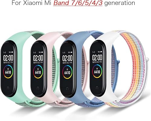 Miniatura 2 de LANADO Nylon Strap For Xiaomi Mi Band 76543 Bracelet Wristband Sports Breathable Bracelet Replacement Strap