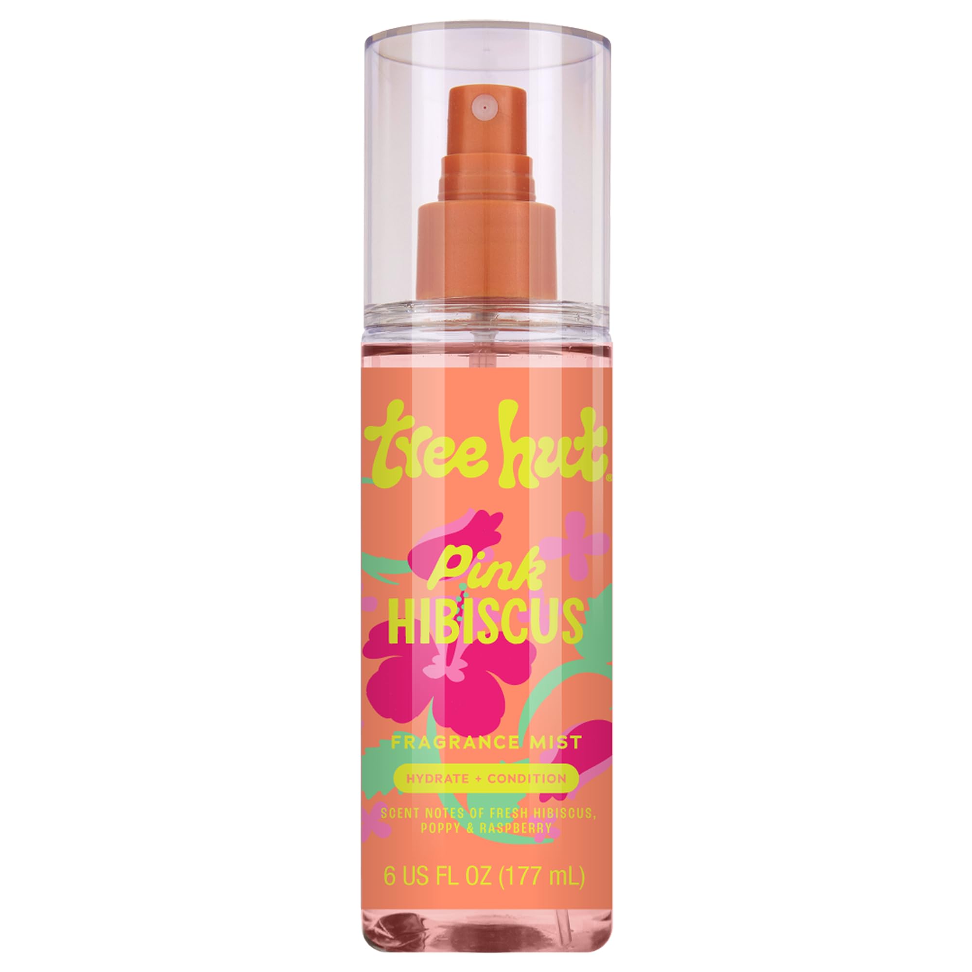 Tree Hut Pink Hibiscus Fragrance Mist, Spritz On for a Refreshed Feel or Layer with Your Favorite Scents, Versatile Body Spray, 6 fl oz.