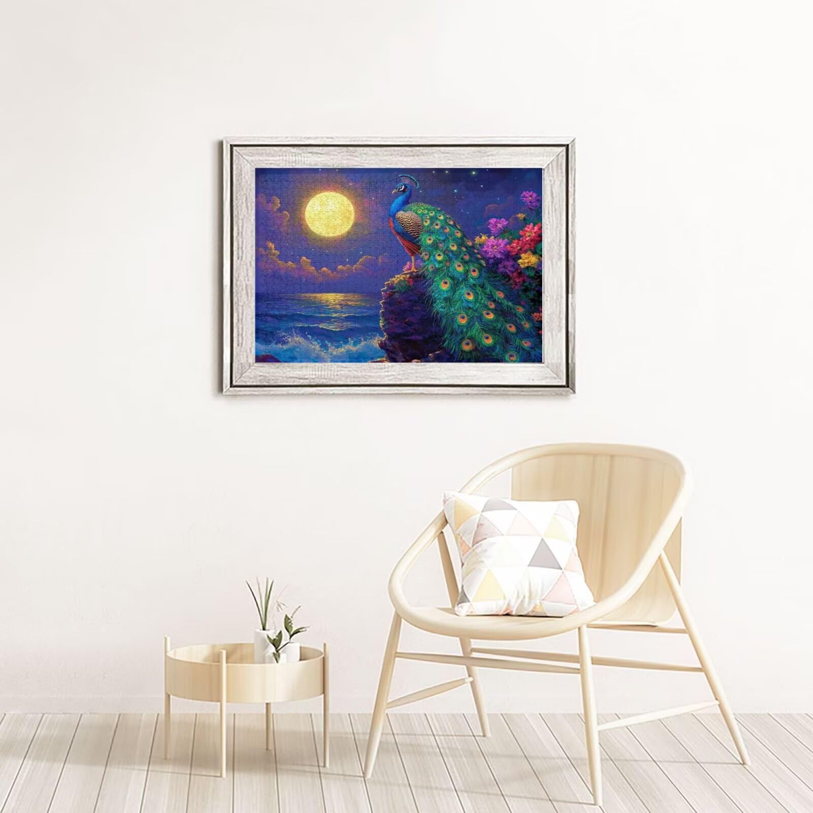 Paw Puzzle 5000 Pieces Moon Puzzle dla dorosłych Początkujący z pudełkiem prezentowym, DIY interaktywne puzzle rodzinna wymagająca gra, stres Relief Home Wall Room Decor Art Prezent dla mężczyzn 100 x