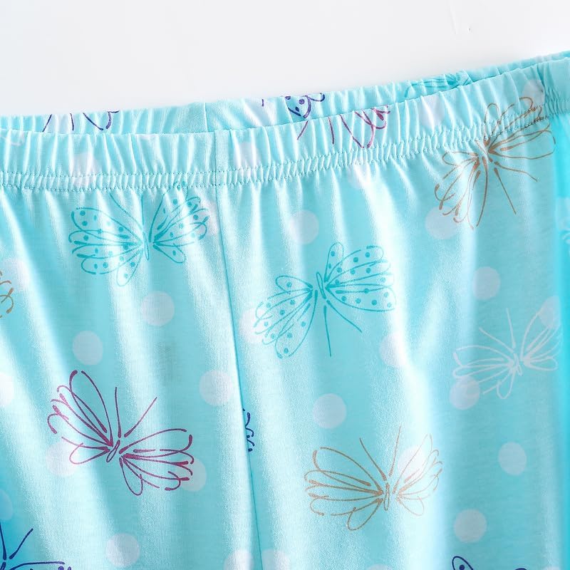 PNAEONG Women Pajama Set Sleepwear Tops with Capri Pants Casual and Fun Prints Pajama Sets - Image 5