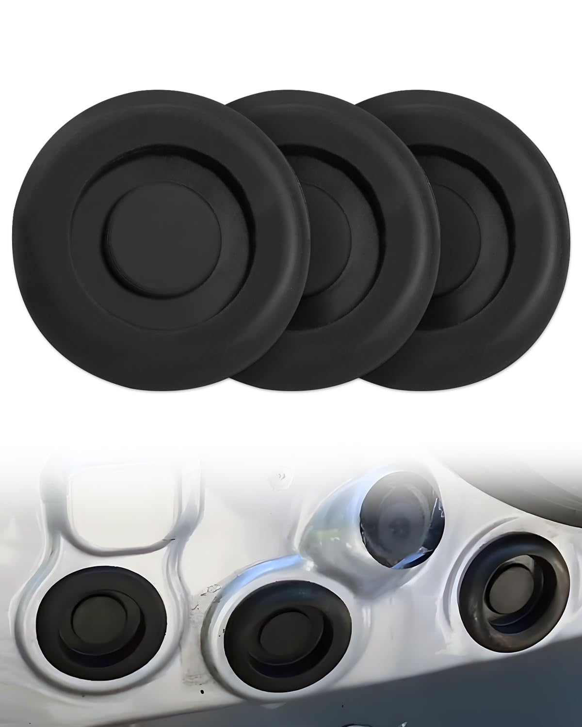Sponsored Ad - 3 Pcs Rubber Floor Plug Drain Shell Hole Plug fit for Toyota Scion 4Runner Avalon Camry Celica Corolla Replace 90950-01960
