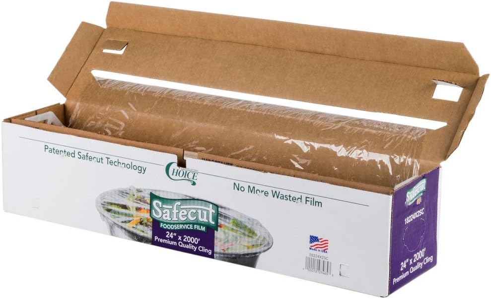 TableTop King Safecut 24" x 2000' Premium Foodservice Film with Slide Cutter