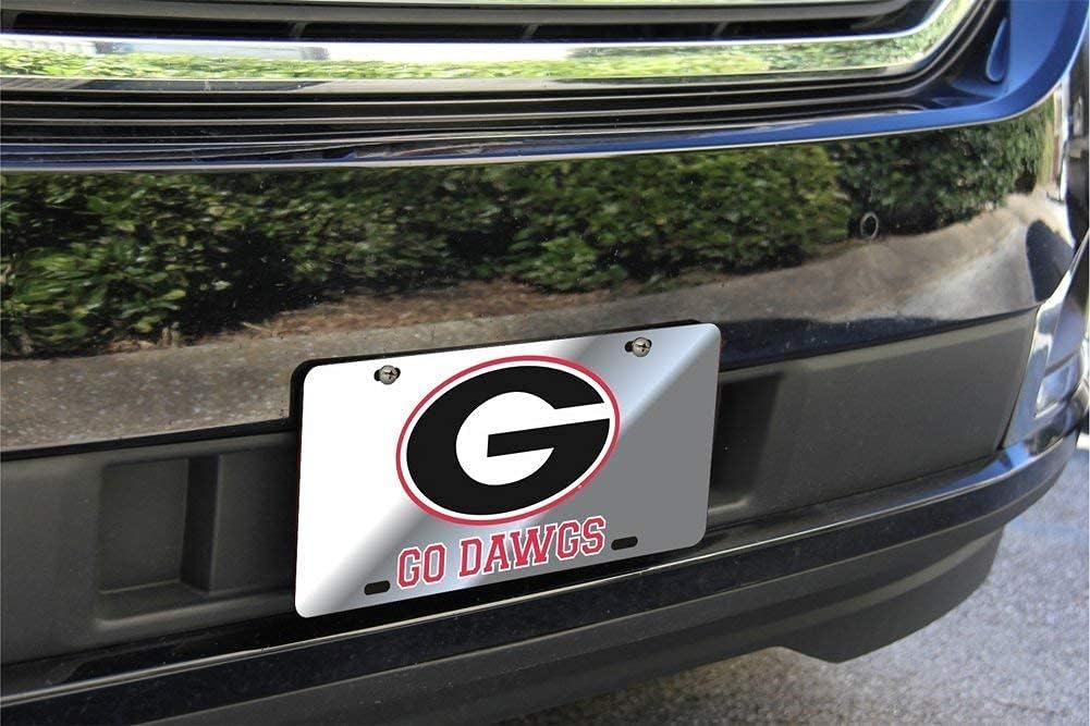 Georgia Bulldogs License Plate and Frame Bundle - Silver