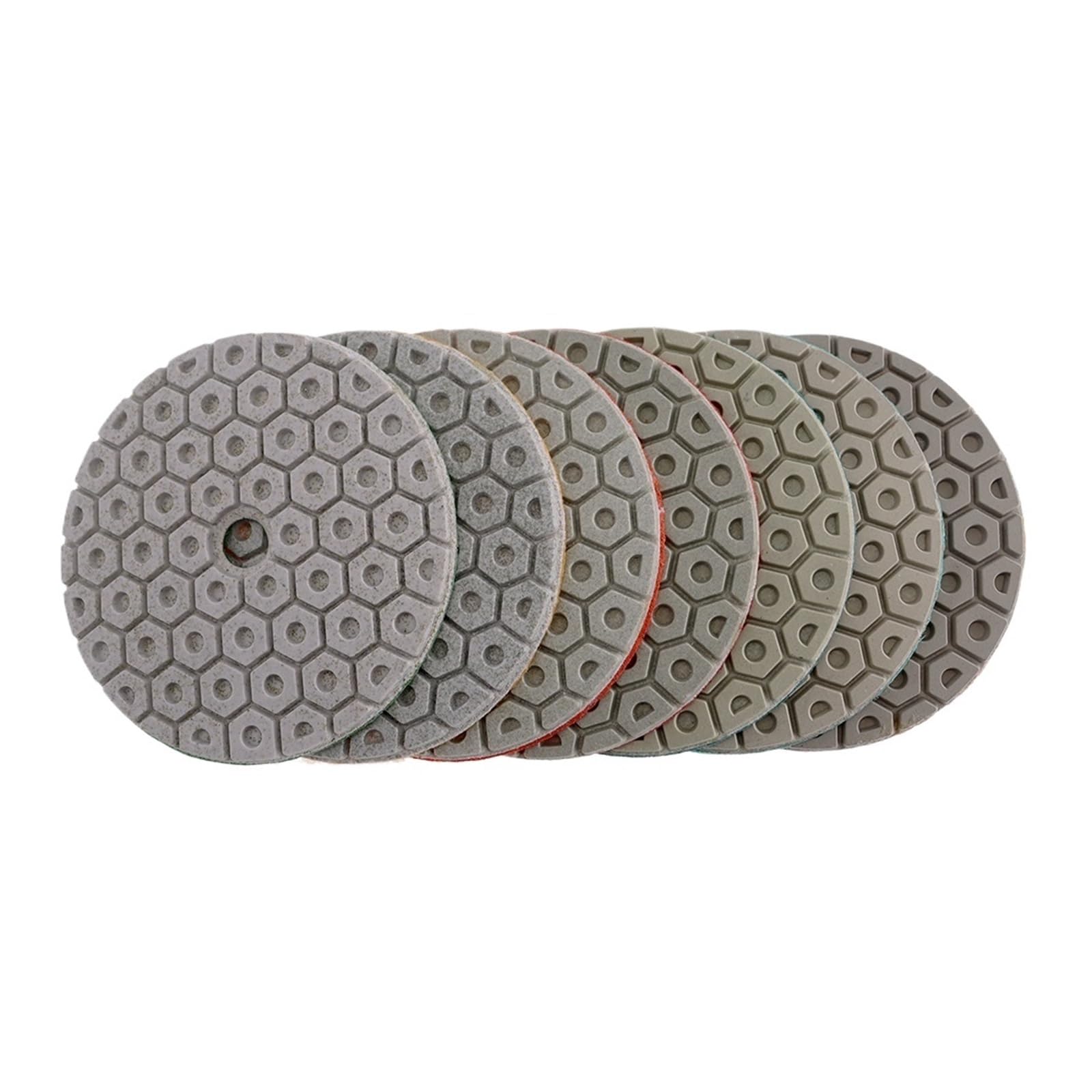 7 sztuk/zestaw Super 4-calowe podkładki polerskie na mokro 100mm nakładka polerska do granitowych marmurowych tarcz do szlifowania betonu(1500)