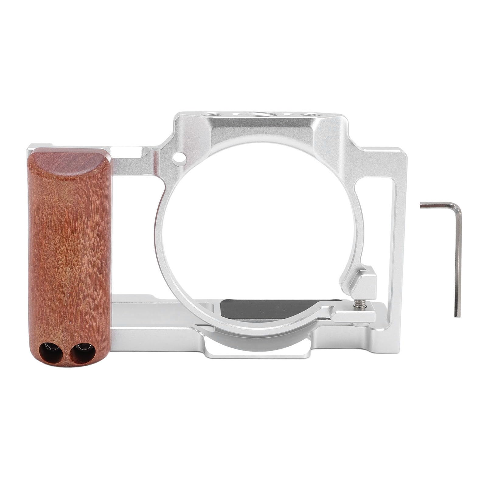 CHICIRIS Gabbia Video per Fotocamera per Rig ZV1 in Alluminio Resistente con Molteplici Opzioni di Montaggio Migliore Produzione Cinematografica (SILVER)