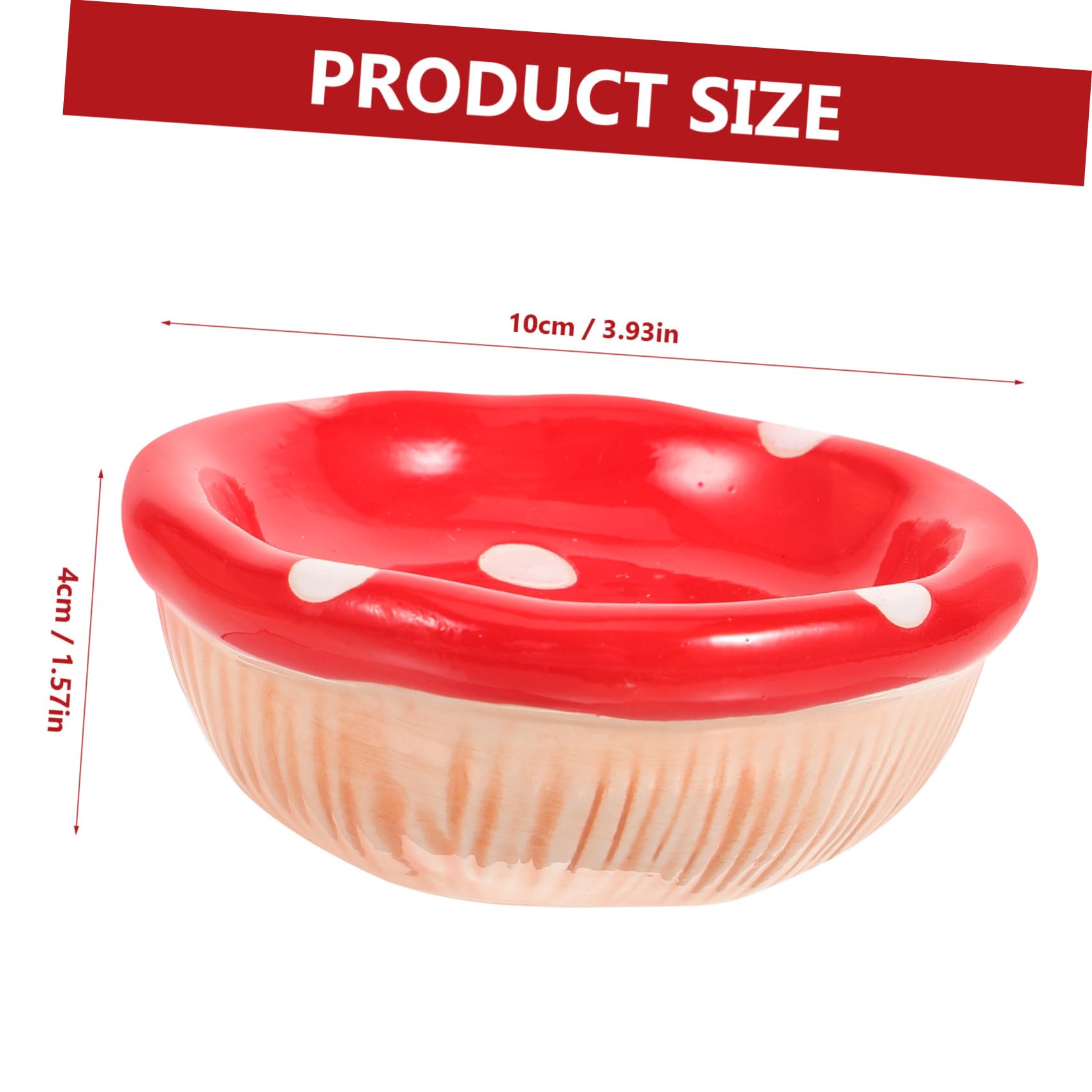 Mikikit Ceramic Hamster Bowl Non Tip Design Food Container for Hamsters Chinchillas and Pets Easy to Clean and Feeding Dish for Daily Use