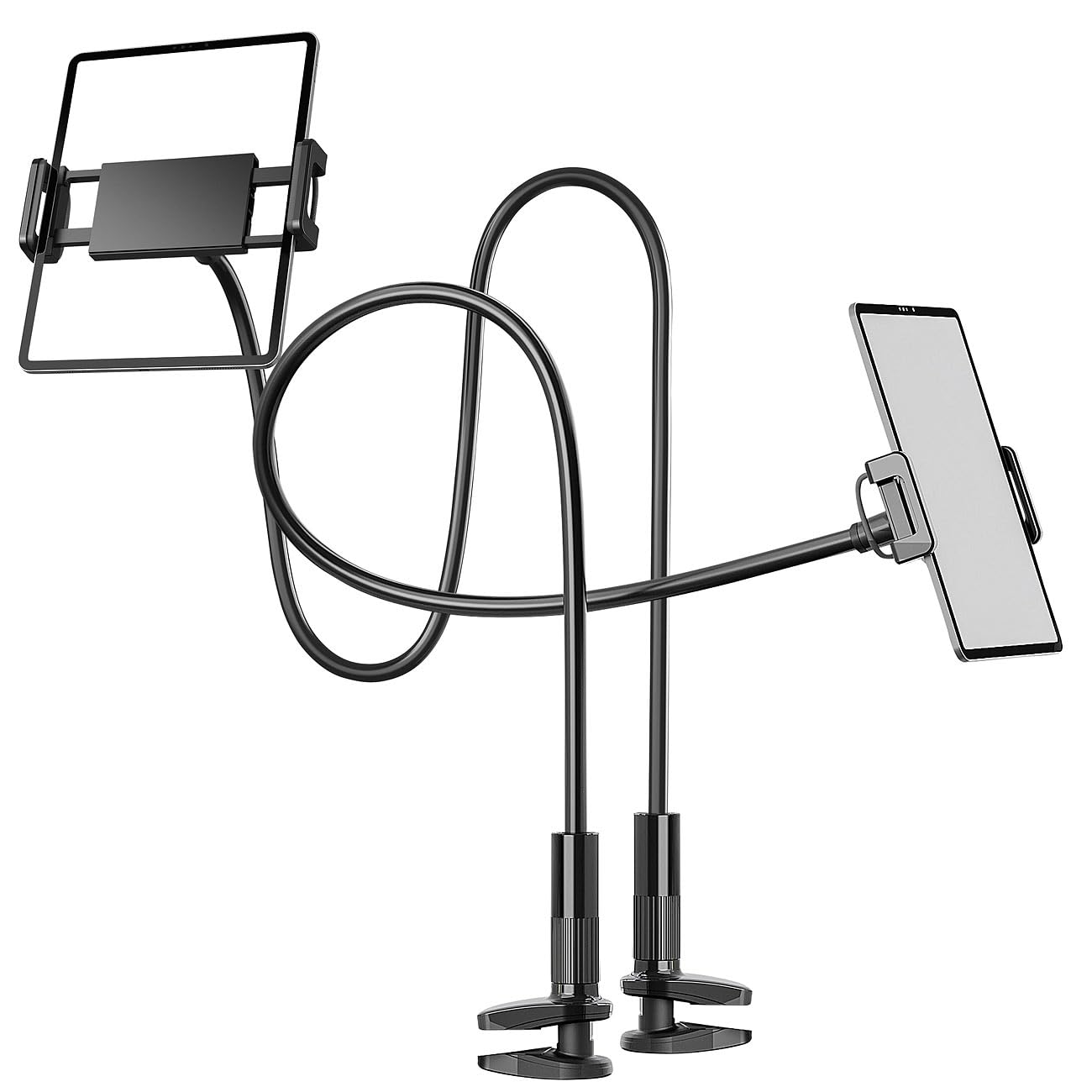 Callstel Set de 2. Soportes con Brazo Flexible para tabletas y Smartphones.