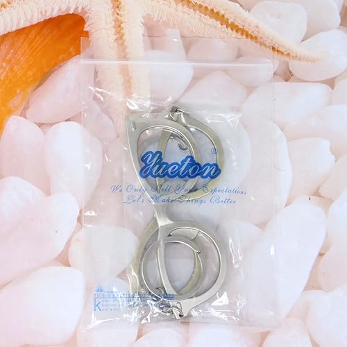 Vista 9 de yueton 2 unids gafas de sol abrebotellas llavero aleación novedad creativa cerveza vino abrebotellas fiesta favores mochila colgante