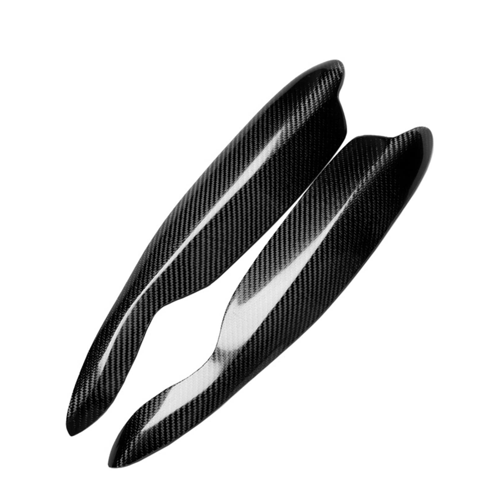 Fit for Smart Fortwo W451 Carbon Fiber Car Headlight Lamp Eyebrow Eyelid Eyebrows Sticker ABS Eyelids Cover 2007-2014