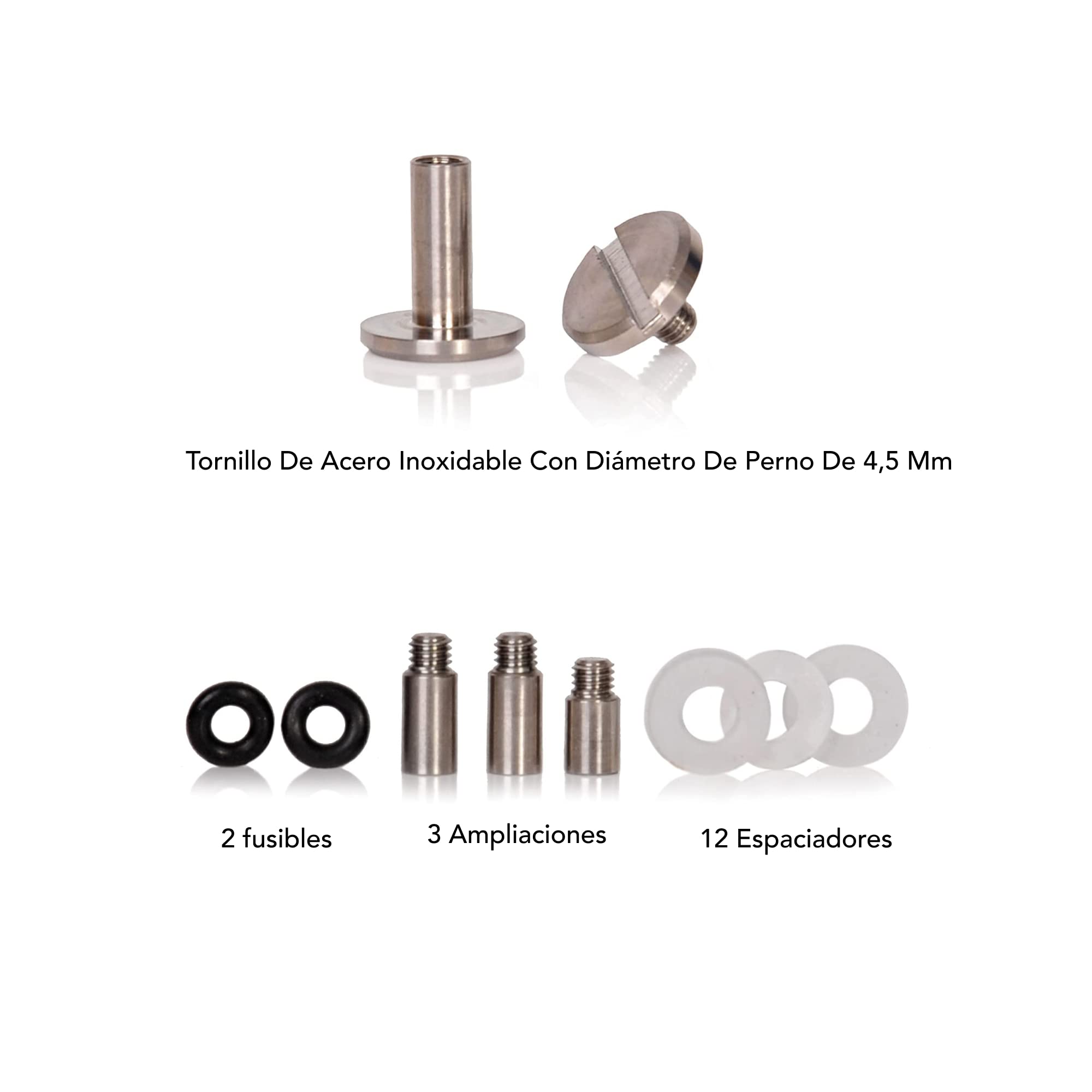 DONBOLSO Llavero One | Organizador Llaves con Liberación de Carro de la Compra | Porta Llaves para 1-7 Llaves | Tornillo de Acero Inoxidable | Carbono y Napa Negro