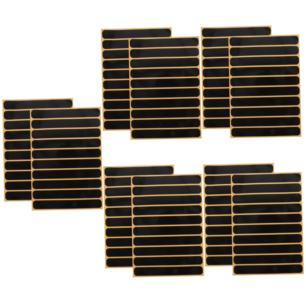 Gatuida 10 Blätter Reflektierende Helmaufkleber Reflektierende Aufkleber Schneemobil-Aufkleber Schwarze Aufkleber Schwarzes Reflexband Aufkleber Für Skihelme Reflektierender Aufkleber Pp