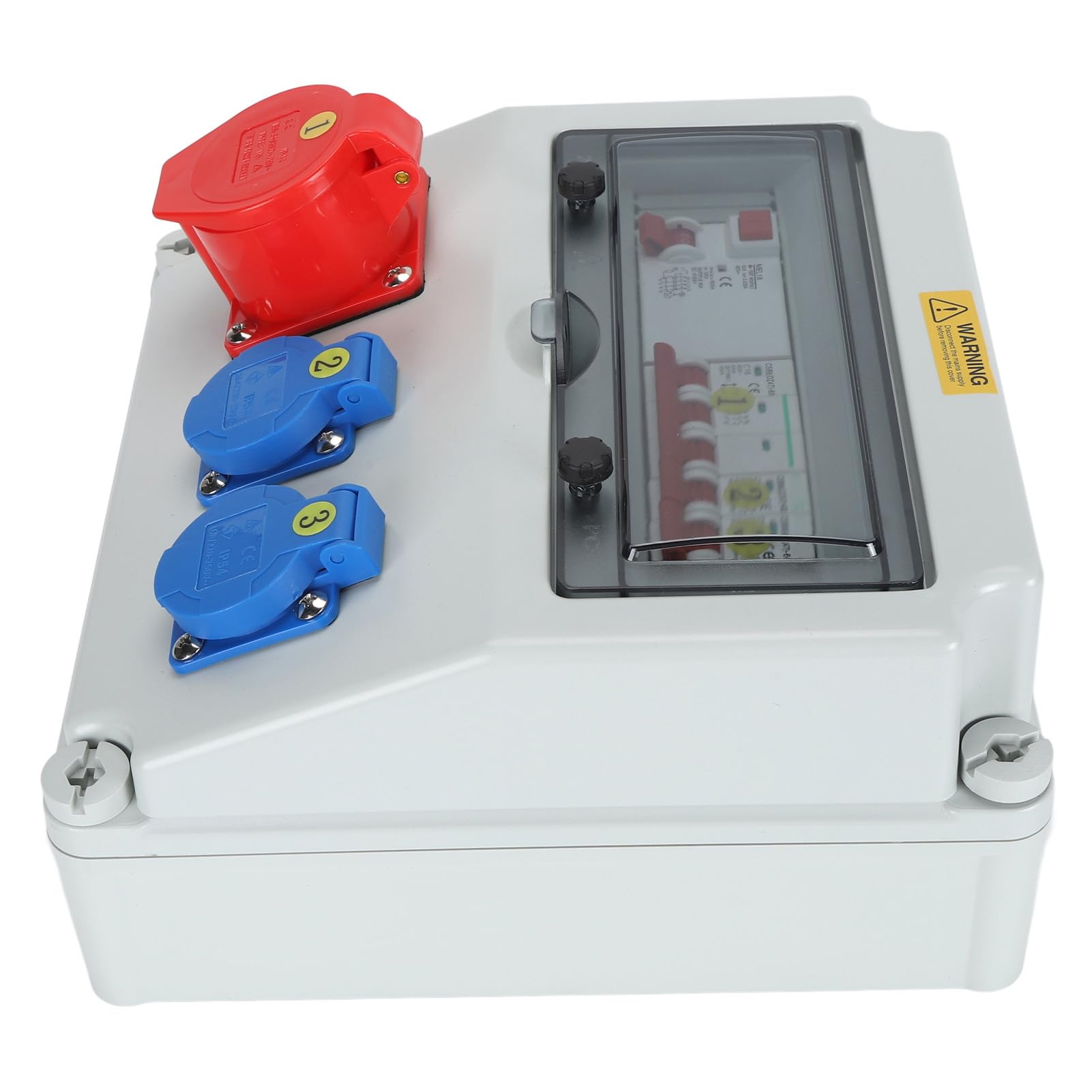 Przemysłowa Skrzynka Gniazdkowa, Wodoodporny materiał ABS, Wyłącznik Automatyczny do Zasilania 220-250 V i 380-415 V do zastosowań Zewnętrznych i Przemysłowych