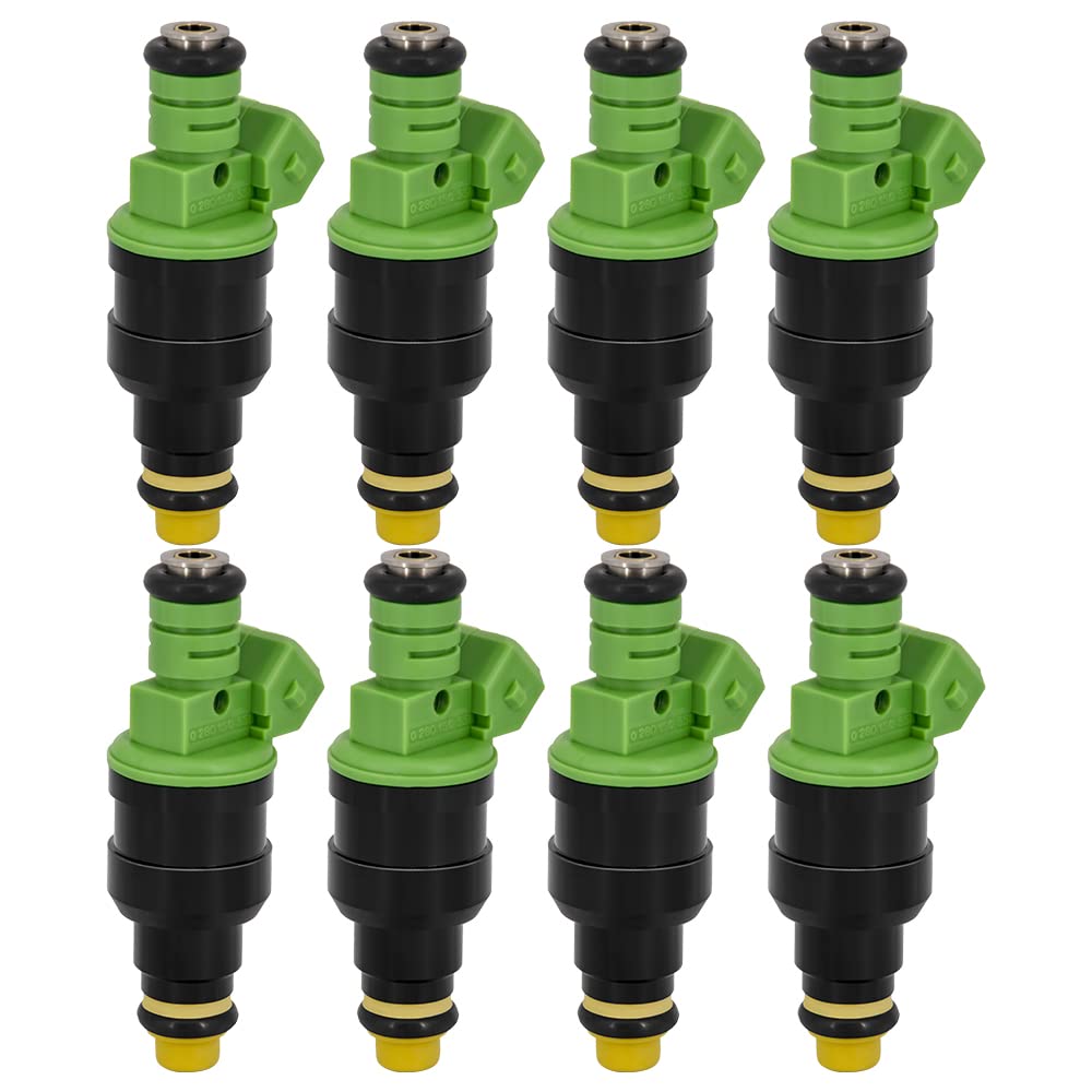 0280150558 Fuel Injectors for Ford Linghtning 1999-2004 020440068 B02B440X8 02044006 440CC EV1 42lbs/hr Mustang GT LX Cobra 1986-1995 orvette 1985-2004 0280150558 Fuel Injector