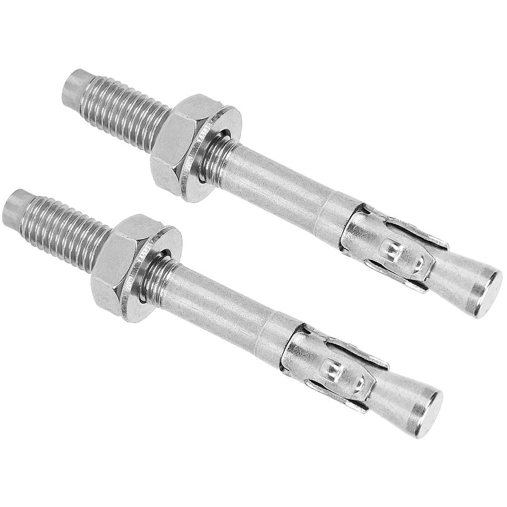 アンカーボルト Amazon | Yaocom アンカーボルト 10個 3/8-16 x 6インチ 304