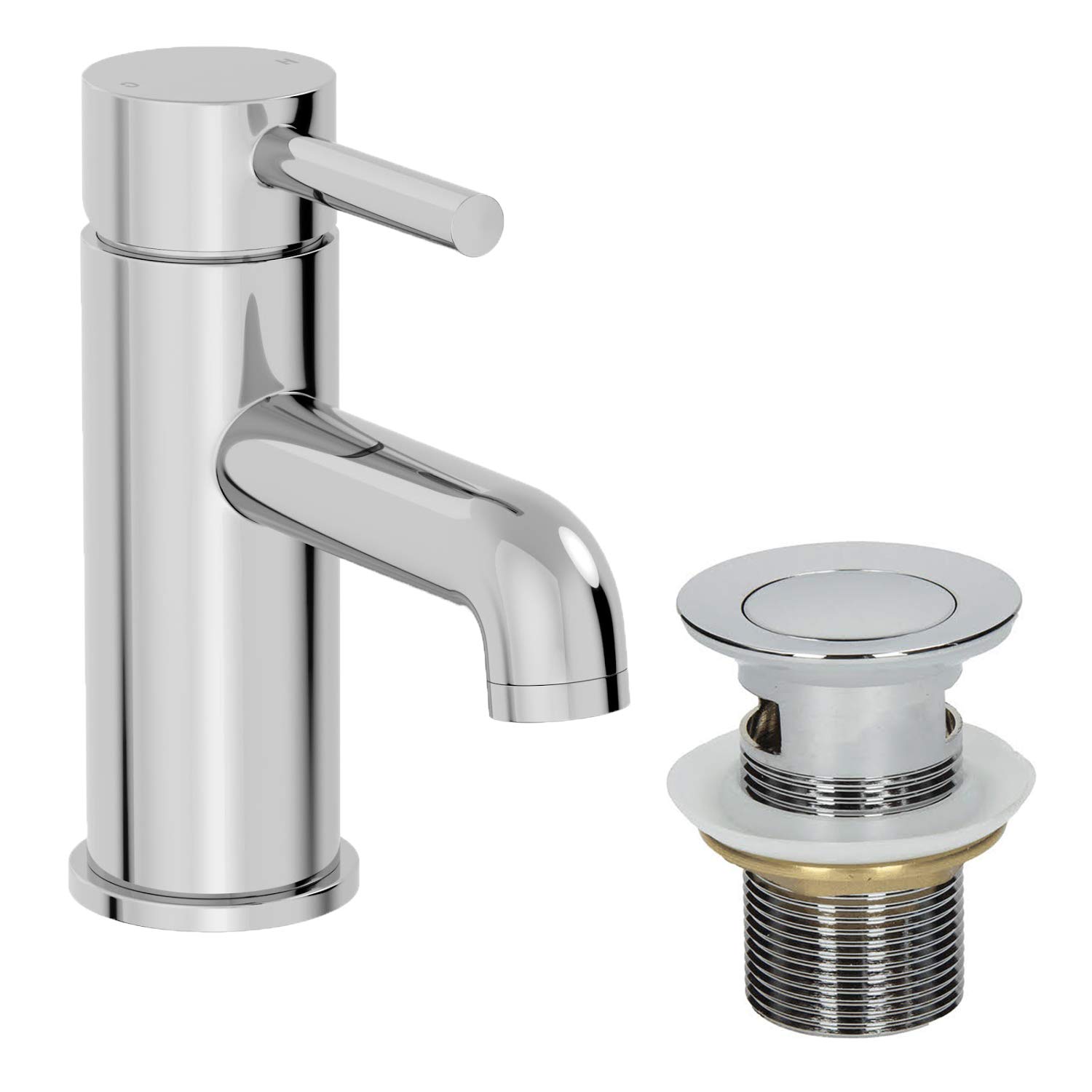 Huntington Brass - Sevaun Single Hole Lavatory Faucet Chrome - View #6