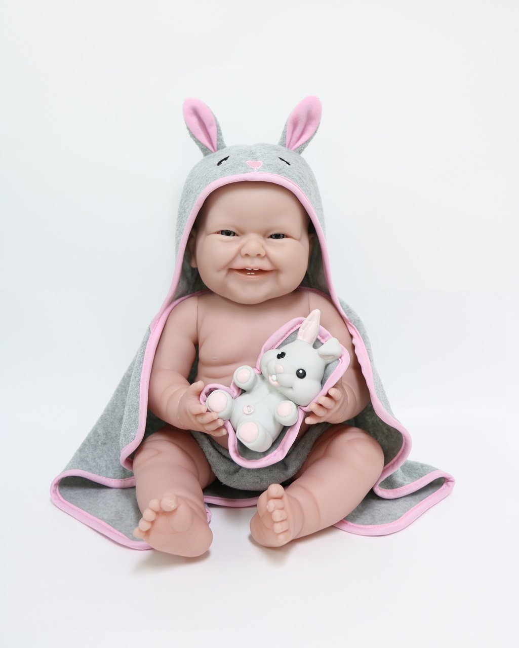 JC ToysLa Newborn Baby Play Dolls, Pink, 17"