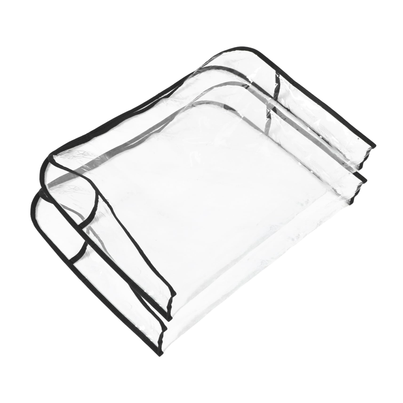 Housse de chaise de coiffure imperméable anti-tache avec bord noir solide