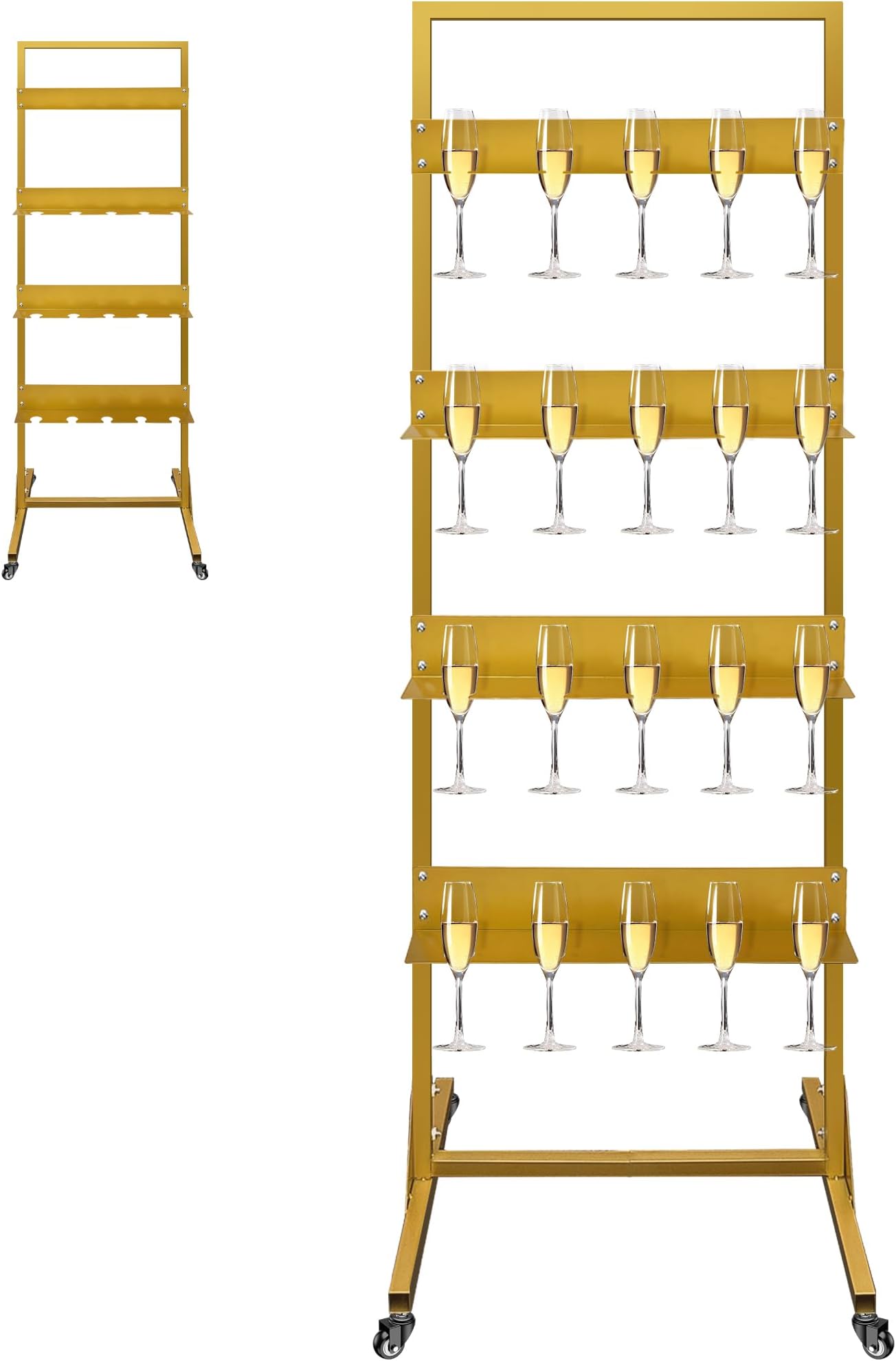 Amazon.com: Tableclothsfactory 3-Tier Wooden Champagne Glass Flute ...