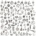 Produktbild 100 Teile gemischte Charms versilbert DIY Halskette Armband Anhänger für Schmuckherstellung