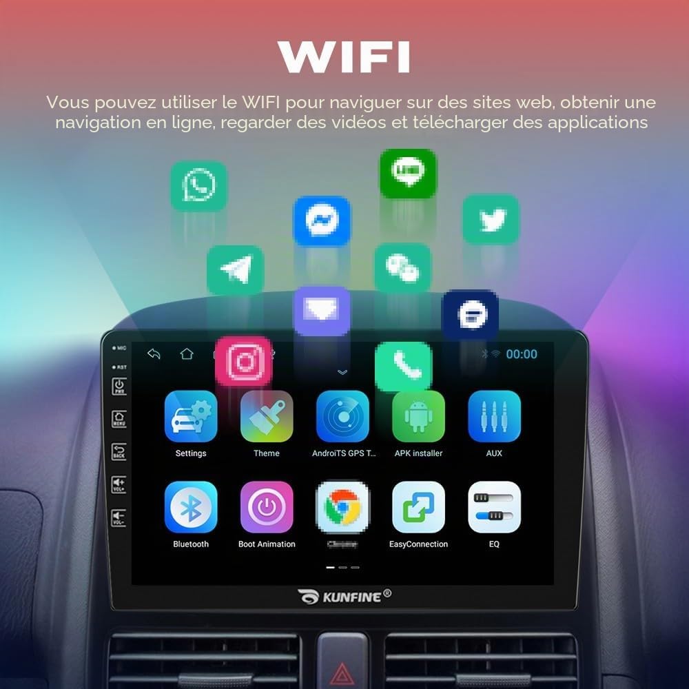 Car CarPlay Android Auto Navigation Stéréo GPS Radio Caméra arrière Display 9" IPS Touchscreen Headunit Tablet Pad Lecteur multimédia pour Chevrolet Aveo 2011-2015, Quad Core 2G+64G