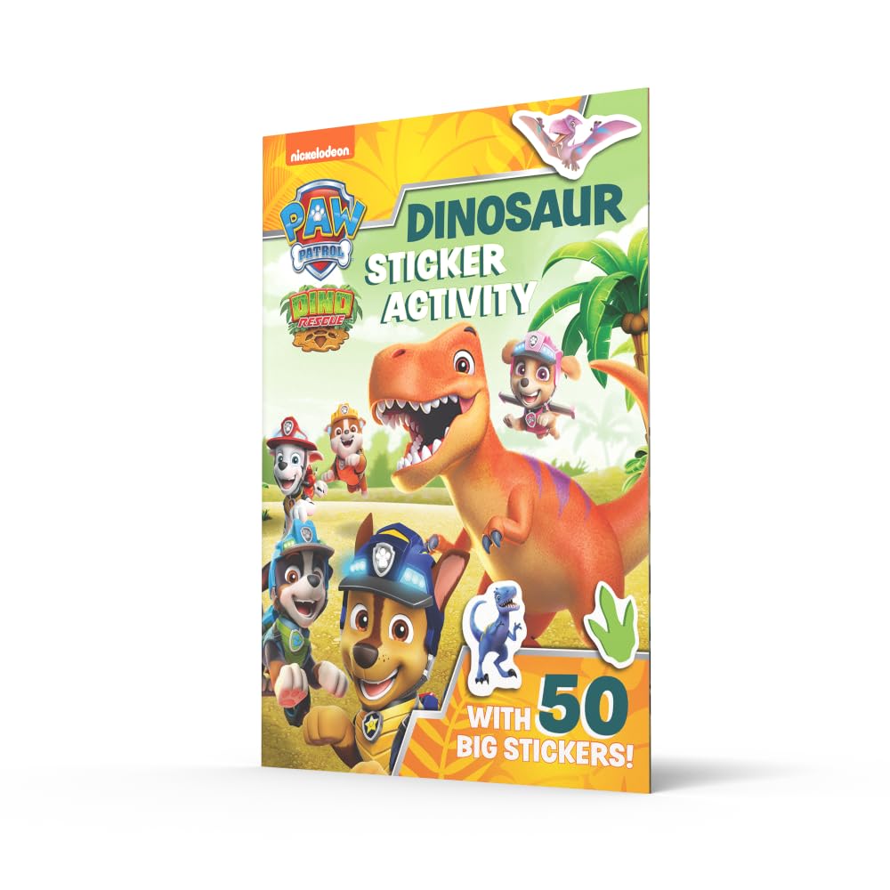 Paw Patrol Dinosaur Sticker Activity: A ROARSOME illustrated sticker book from the hit PAW Patrol Dino Rescue series for children aged 3, 4, 5