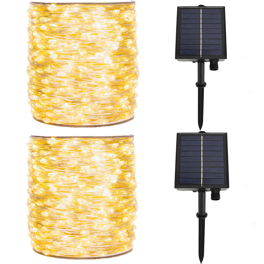Guirlande Lumineuse Solaire D'Extérieur 30 M 300 Led Tube Lumineux