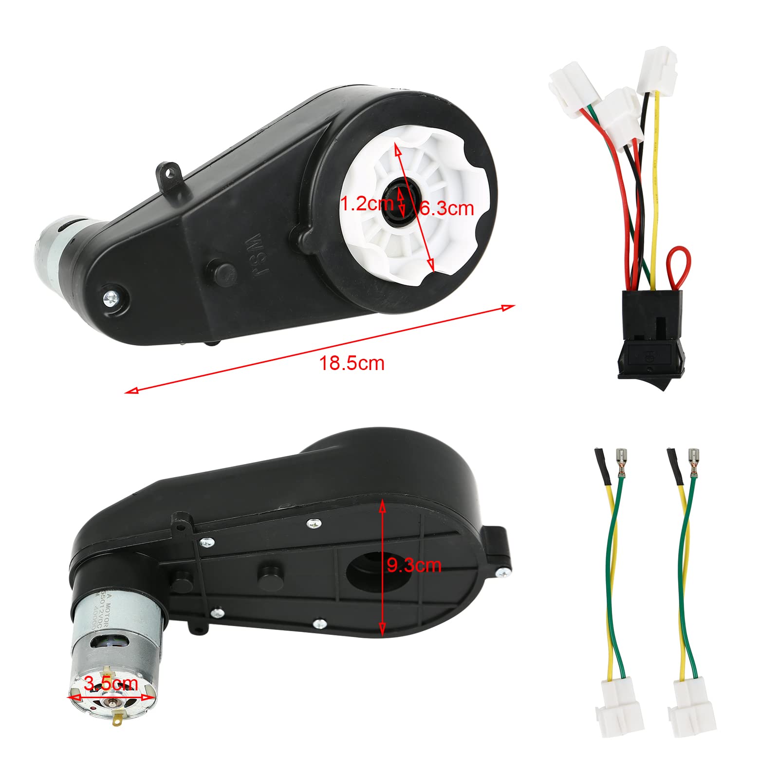 Motor eléctrico, motor de accionamiento de alta velocidad, caja de engranajes para motor eléctrico, caja de engranajes, motor de accionamiento para juguetes, conducción, coche, piezas de