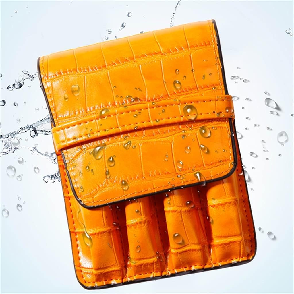 Trousse à stylos à Plume/Stylo à Bille Disponible pour 4 stylos - Étui/Pochette en Cuir de Couleur