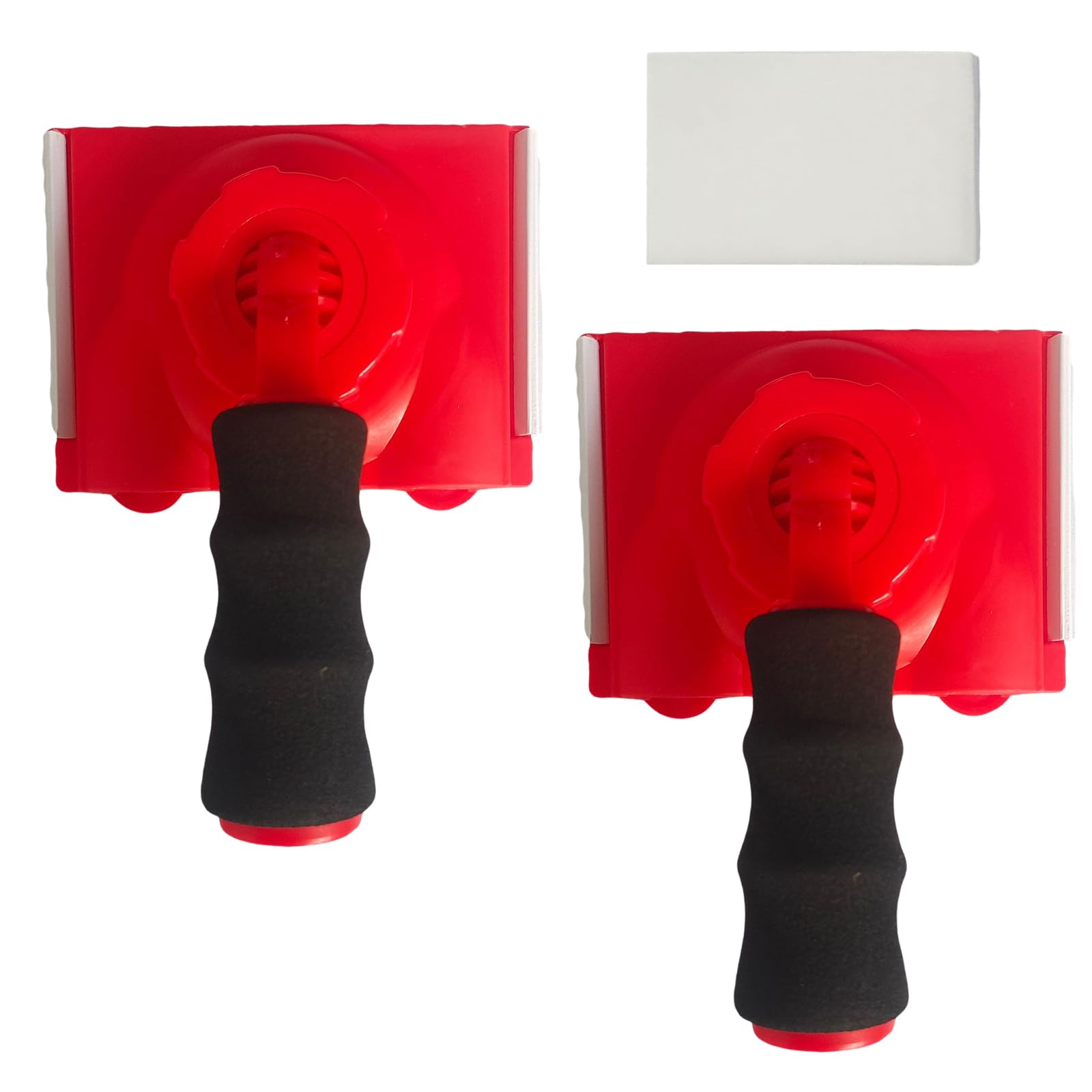 2 Stück Farbkantenstreicher, Kantenstreicher mit Griff, Enthält 2 Ersatz Farbpads, Multifunktionales Farbkanten Abschneidewerkzeug, Geeignet zum Abrunden von Kanten an Wänden und Decken