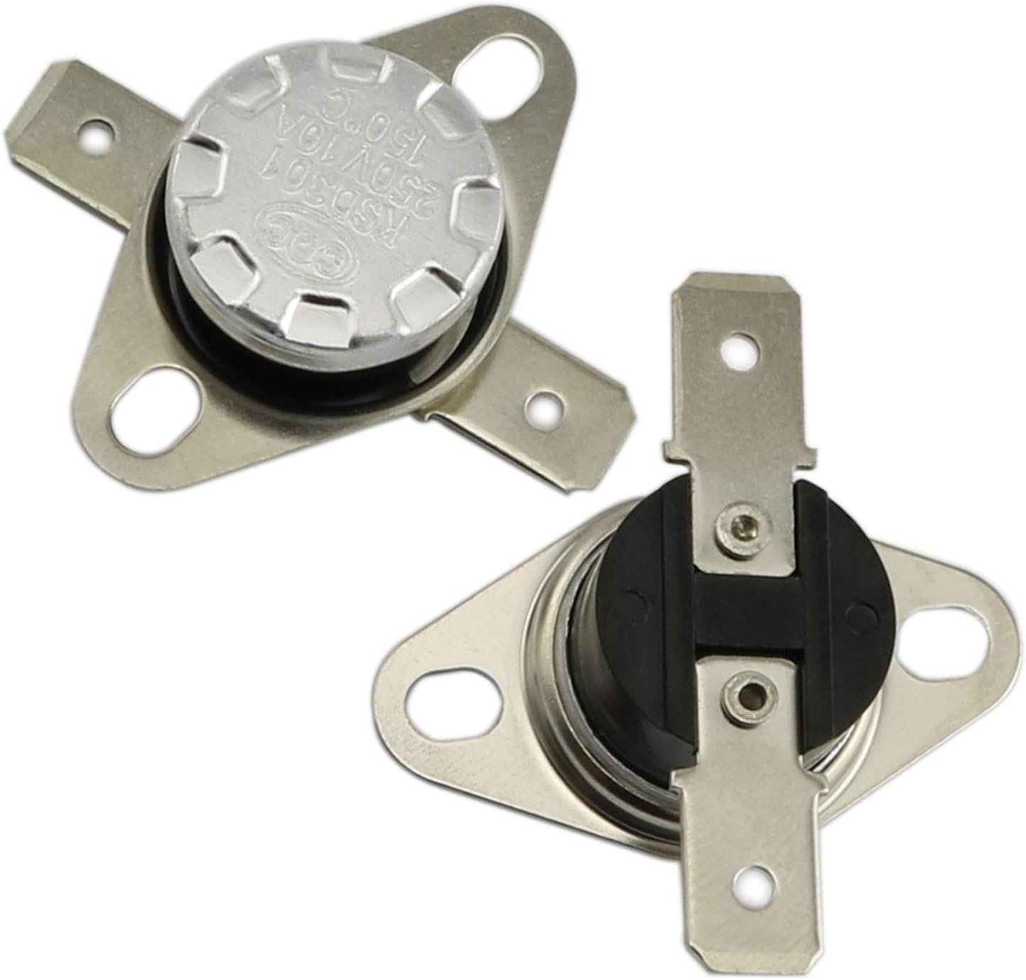 2 Pack KSD301 10A 250V Thermostat Switch 150°C Temperature Normally Open Switch