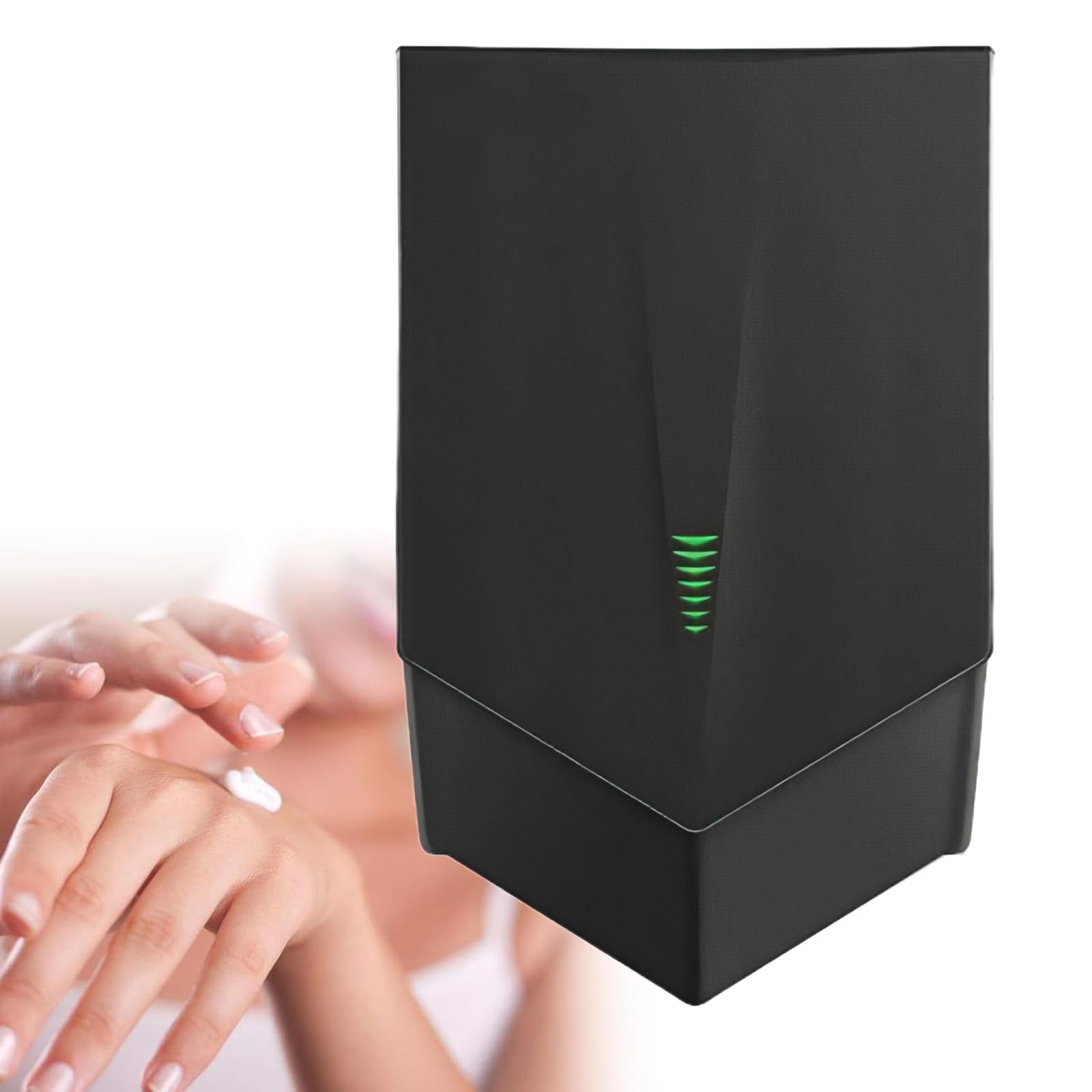 Asciugamani elettrico da parete commerciale, 1500 W, sensore automatico a due vie, indicatore LED, per cucina, bagno, WC