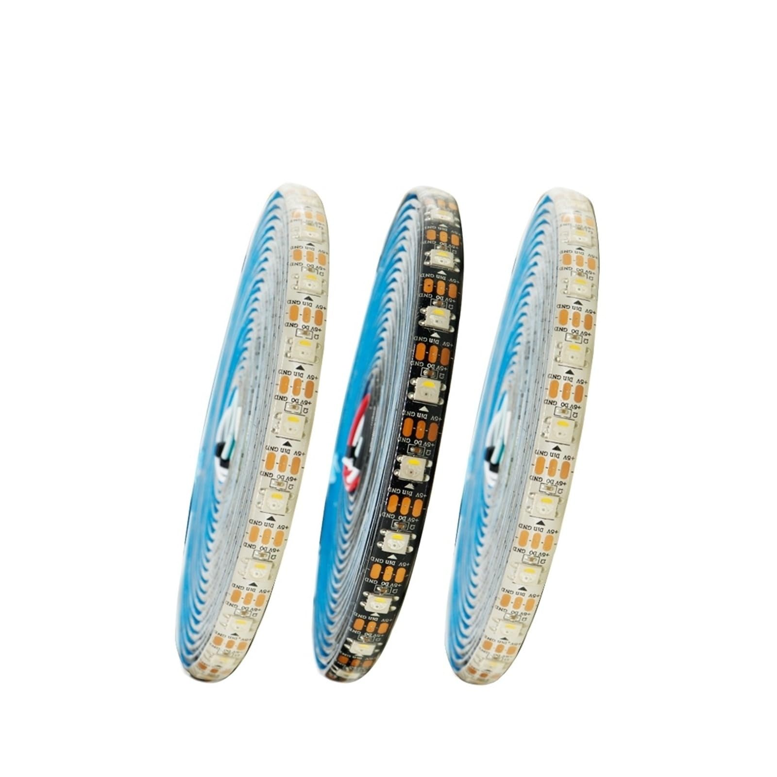 Tira de LED direccionable SK6812 RGBW 4 en 1 DC5V Cinta de luz de múltiples densidades de LED IP30 IP65 IP67(White PCB,RGB NW_5M 30 IP67)