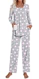 Women's Pajamas Sets 2 Piece Lounge Pjs Long Sleeve Sleepwear Soft 2025 Fall Winter