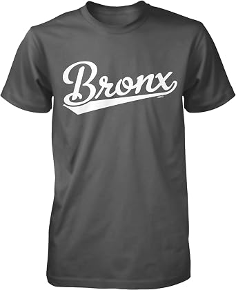 Bronx Script Baseball Font Mens T-Shirt