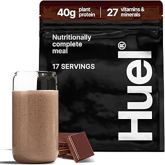 Black Edition - Nutritionally Complete 100% Vegan Gluten-Free - Less Carbs More Protein - Powdered Meal (Chocolate, 1 Bag)