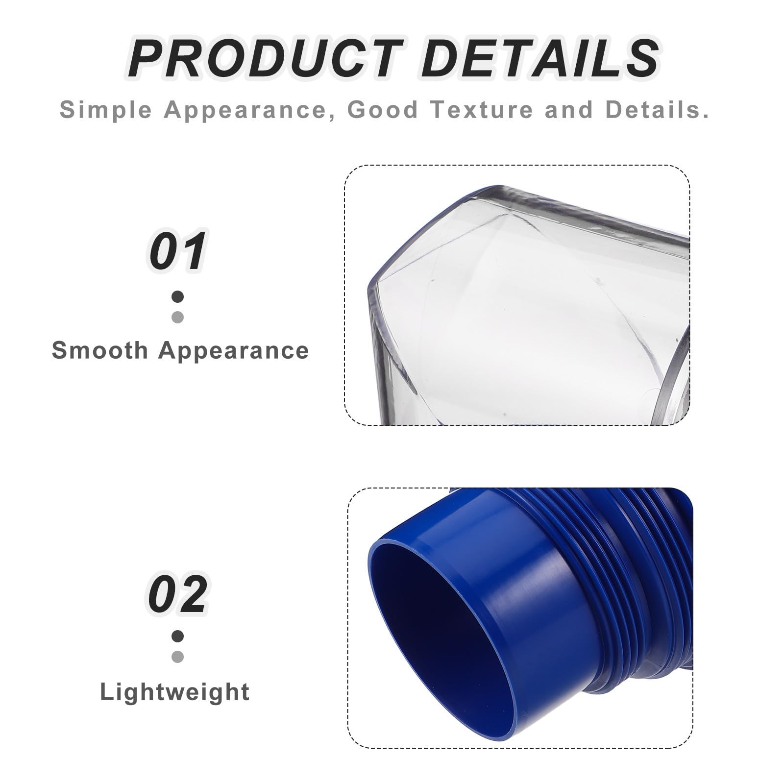 Raccord D'égout Coudé 90° en Plastique Transparent pour Camping-joint Étanche et Adaptateur Pivotant à 360° Drainage Lors de Longs Voyages