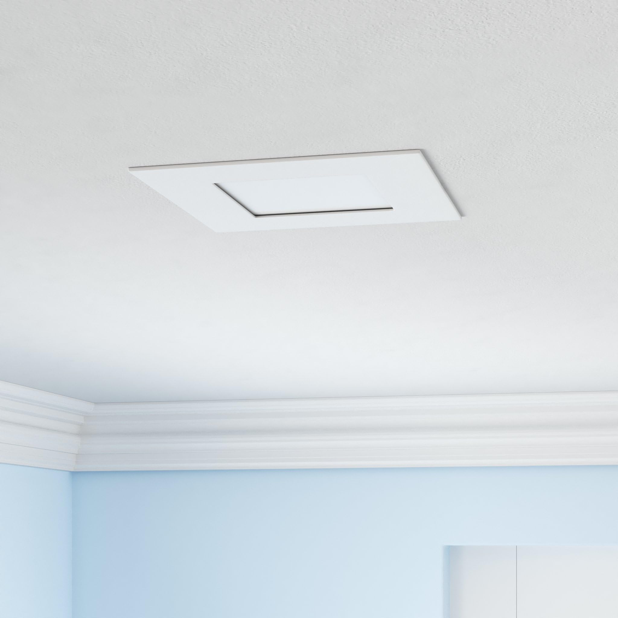 LUXRITE LED-Einbauleuchten, 16 Stück, 15,2 cm, quadratisch, 5 Farboptionen von 2700 K bis 5000 K, dimmbares LED-Unterbaulicht, 12 W, IC und Nassklassifizierung, 1000 Lumen
