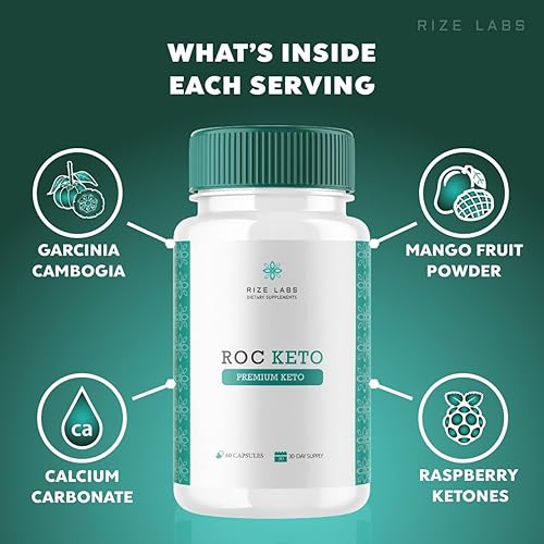 Miniatura 8 de rize labs ROC Keto Capsules, píldoras premium para apoyo a la pérdida de peso, fórmula de máxima fuerza ROC Keto para aumentar la energía y mejorar