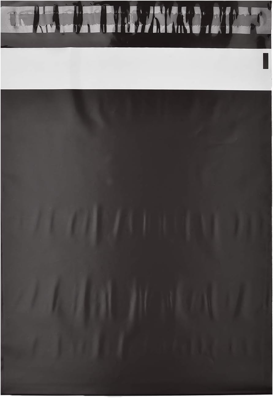 KKBESTPACK 100 Large Poly Mailers 10x13 Shipping Bags for Small Business – Self Sealing Package Envelopes Black : Everything Else