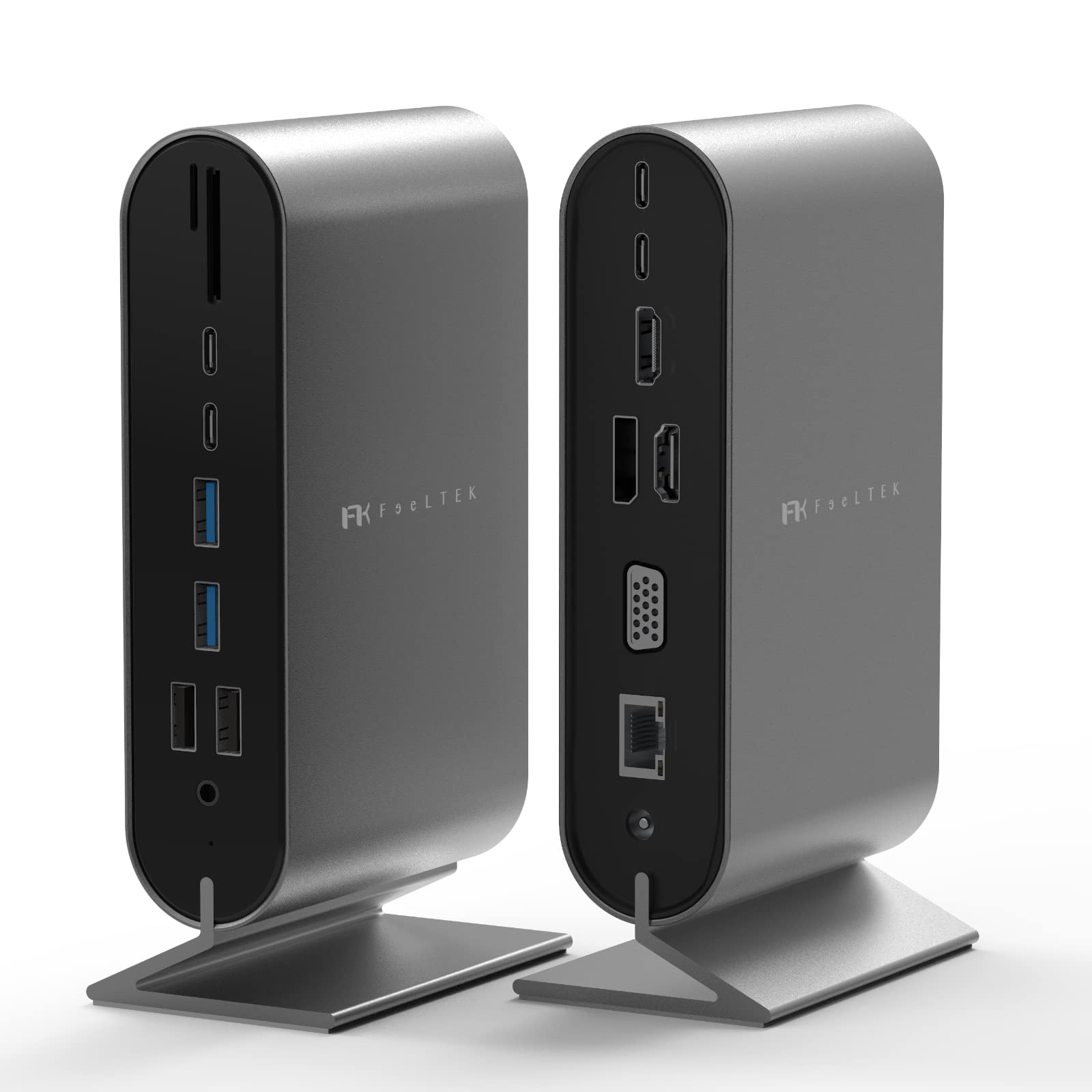 Amazon | 【16in1】Feeltek USB-C ハブ Docking Station 16ポート