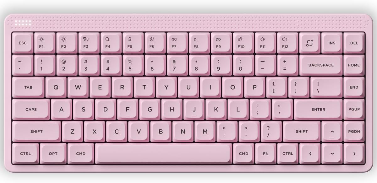 NuPhy Node75 Wireless Mechanical Keyboard, 75% Hot Swappable Custom Low Profile Keyboard, 84 Keys Computer Gaming Keyboards, Supports Touch Gestures, PBT Keycaps, Bluetooth/2.4GHz/USB-C