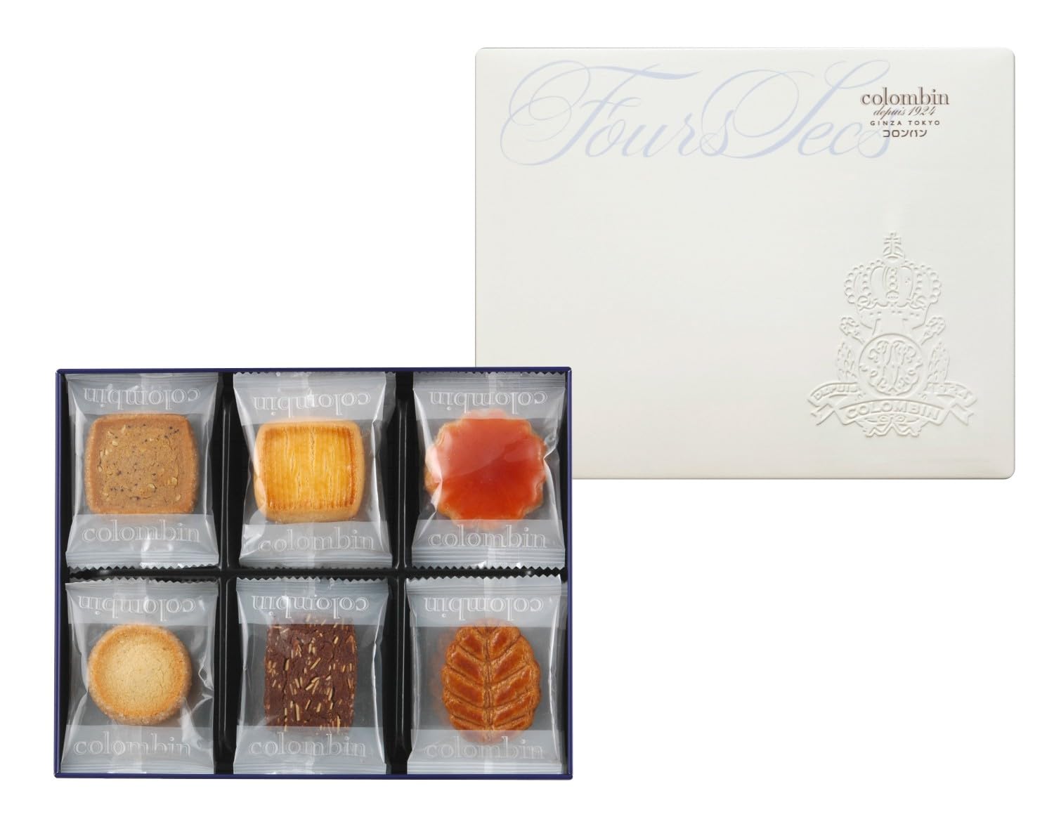 コロンバン フールセック ギフト 洋菓子 詰め合わせ 個包装 お菓子 銘店 プレゼント 缶 贅沢 褒美 クッキー 19枚入り