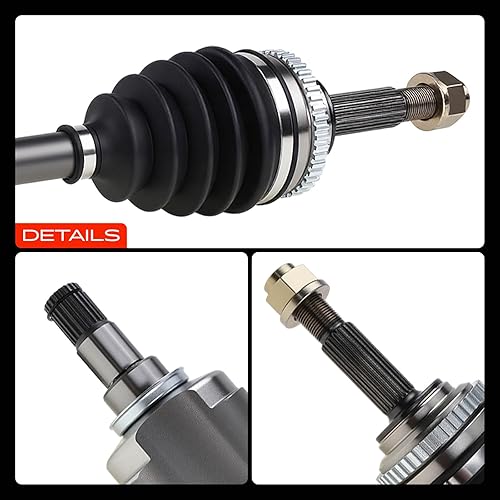 Miniatura 9 de A-Premium Conjunto de eje de eje CV compatible con modelos Chevrolet, Pontiac y Suzuki - Aveo 2004-2011, Aveo5 2006-2011, G3 Wave 2009, Wave5,