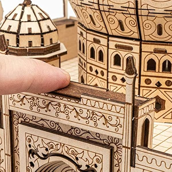 Cuteefun Puzzle 3D Madera, Maqueta de Taj Mahal para Montar, Rompecabezas Madera 3D para Construir, Kit de Manualidades DIY, Juguete de Montaje, Pasatiempos para Adultos