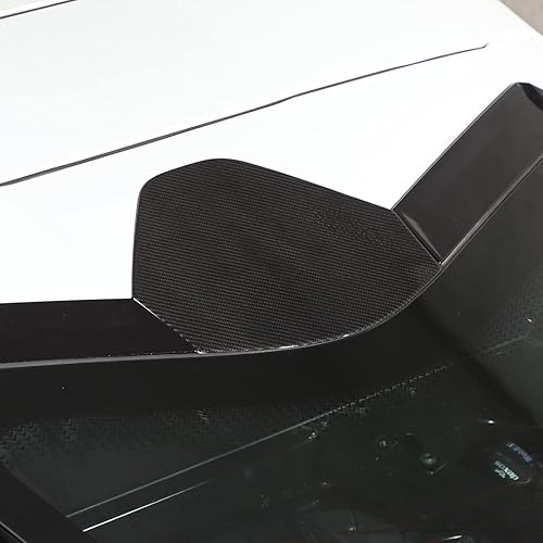 Miniatura 3 de Cubierta de fibra de carbono real para panel trasero compatible con Chevrolet Corvette C8 2020-2024, cubierta superior del maletero trasero (negro)