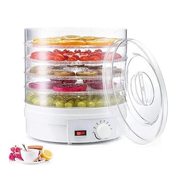 COSKIRA 5-Tray Electric Food Dehydrator Transparent Dried Fruit Machine Fruit & Vegetable Dryer Household