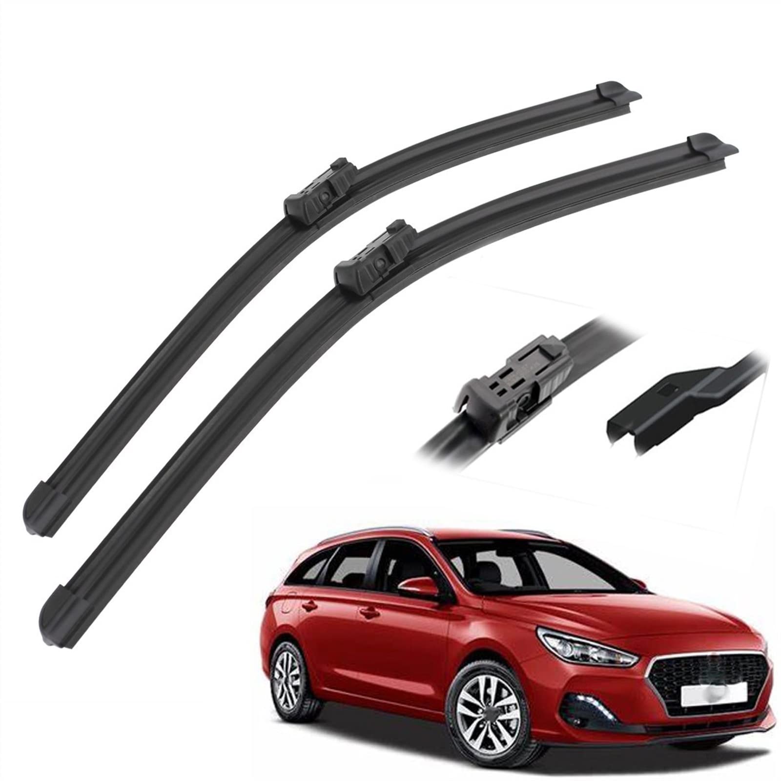 Essuie-Glace Avant 24"+18" pour Hyundai I30 2007-2010 | Balais de Voiture Essentiels