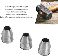 Vista 3 de Fdit Juego de 20 cuñas de mango redondo, mango de martillo de acero, adecuado para accesorios de martillo de garra de hacha